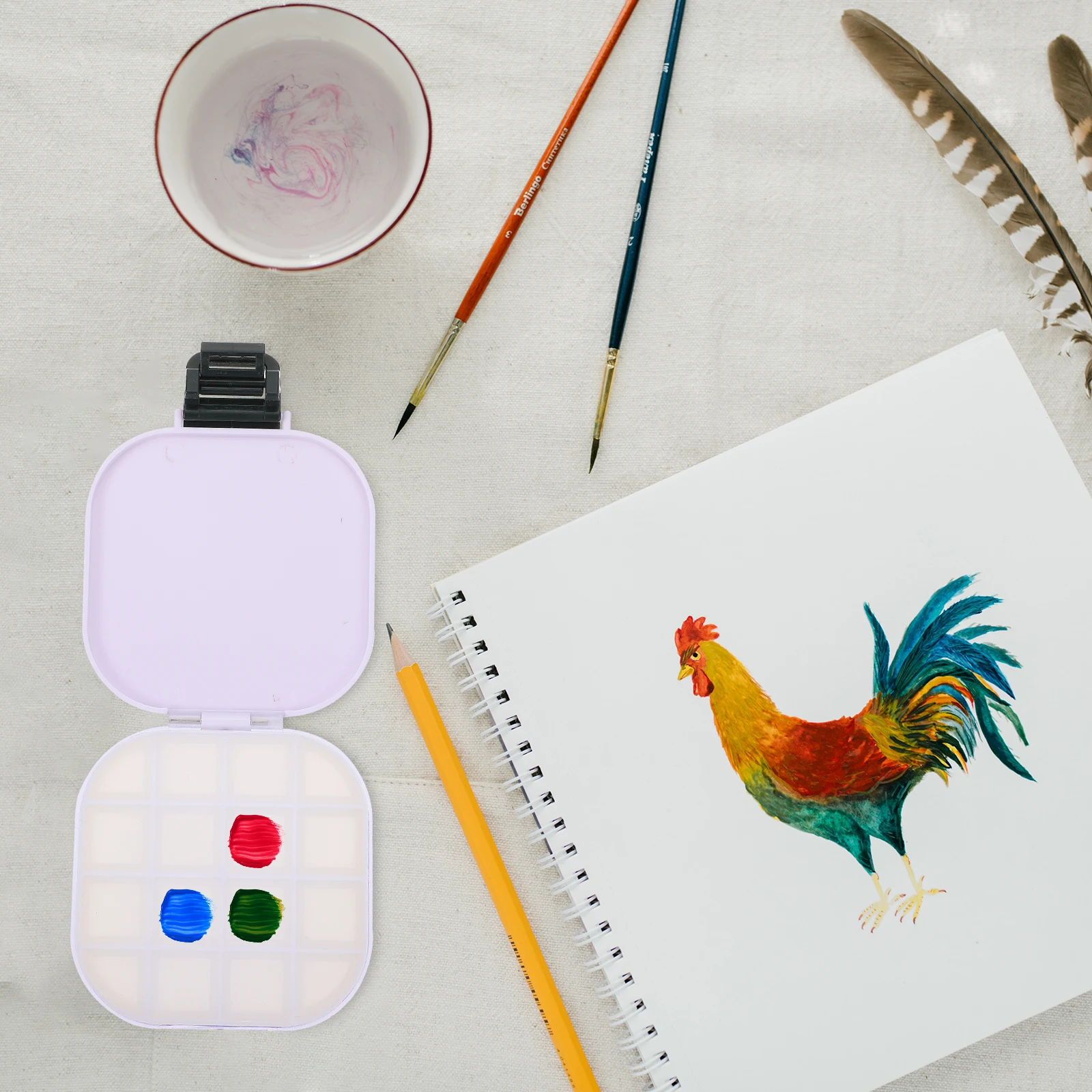 2 pcs Watercolor Pigment Color Mixing Box For Artists Students Painting Tool Lightweight Durable Easy Clean Compartments Art
2 pcs Watercolor Pigment Color Mixing Box For Artists Students Painting Tool Lightweight Durable Easy Clean Compartments Art