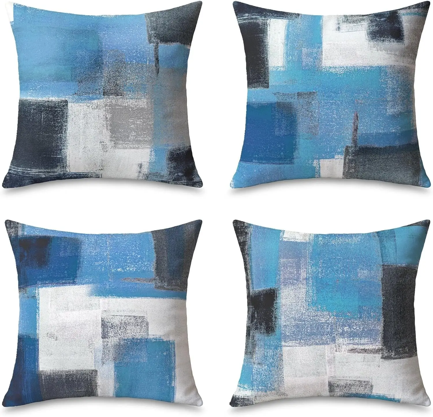 4Pcs Abstract Throw Pillow Covers,Blue and Gray Brush Stroke Geometric Art Cushion Cases for Sofa Living Room Bedroom Home Decor
4Pcs Abstract Throw Pillow Covers,Blue and Gray Brush Stroke Geometric Art Cushion Cases for Sofa Living Room Bedroom Home Decor