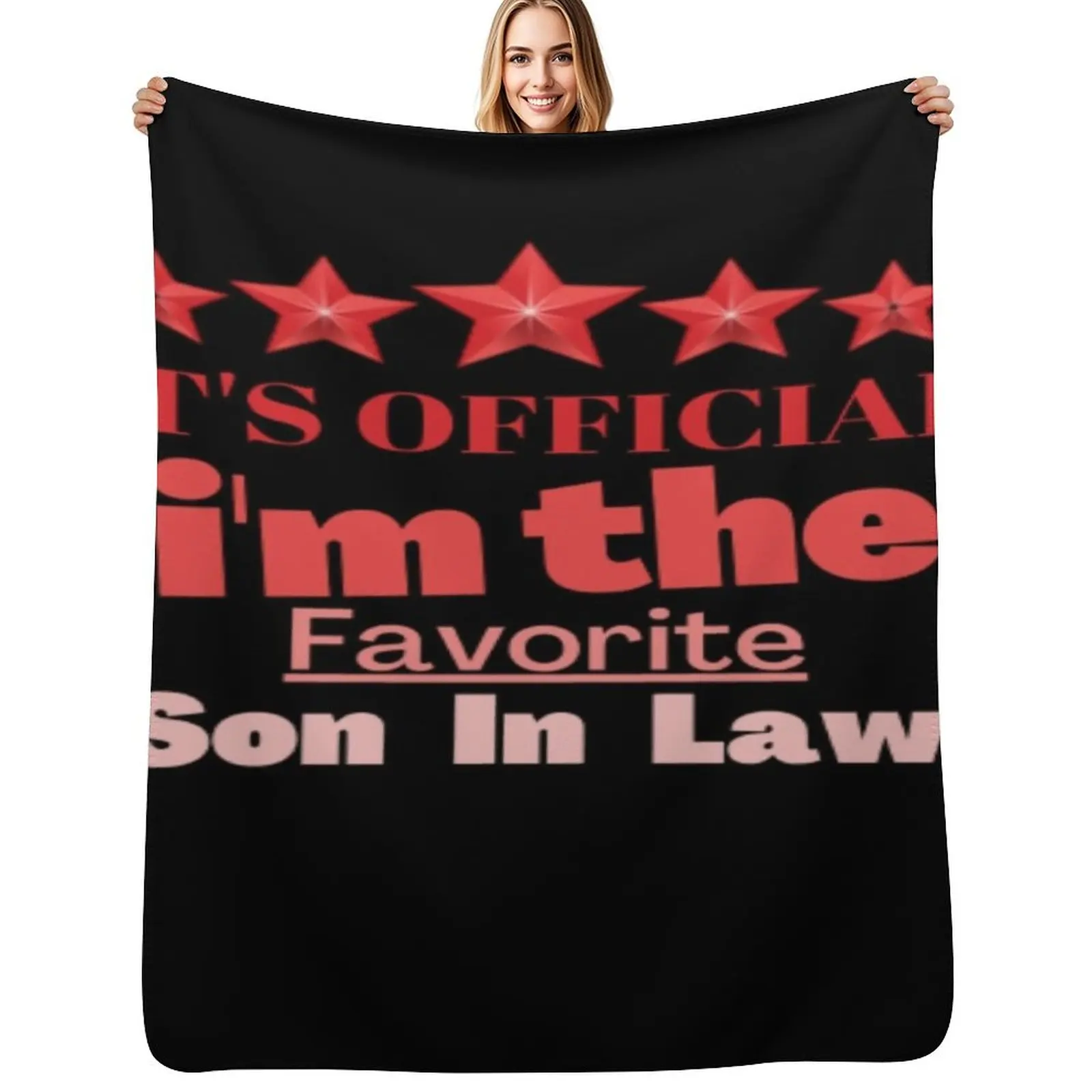 Mens Favorite Son in Law Funny Son-in-Law Birthday Christmas Gift Throw Blanket Warm Comfortable Blanket for Office Napping
Mens Favorite Son in Law Funny Son-in-Law Birthday Christmas Gift Throw Blanket Warm Comfortable Blanket for Office Napping