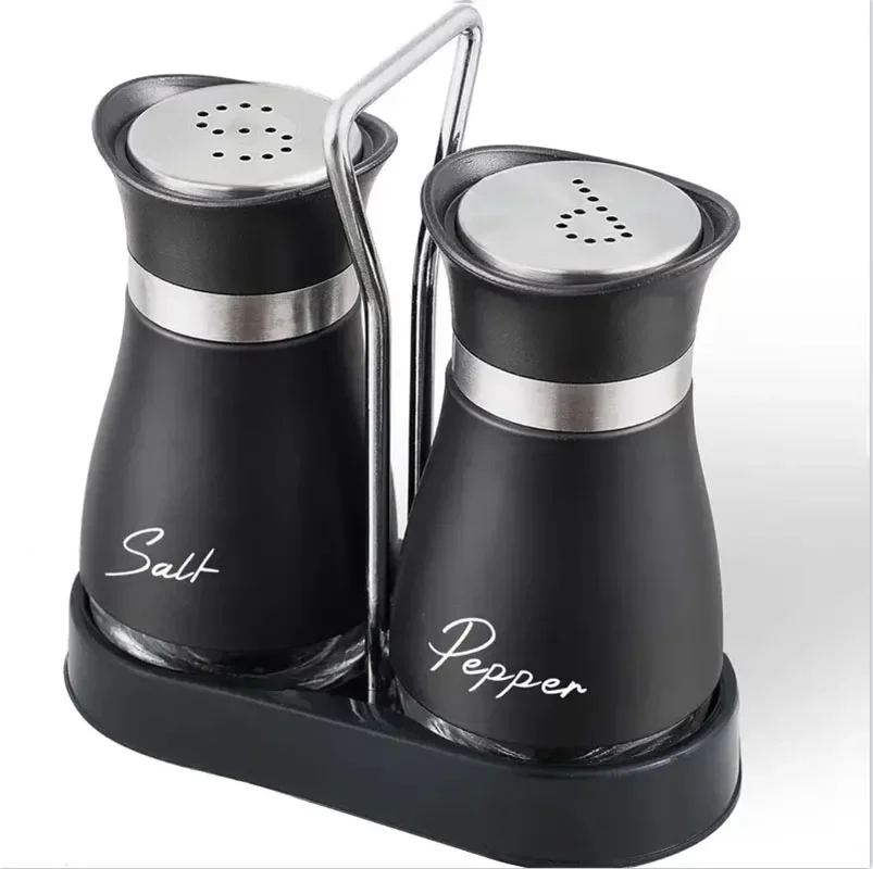 Kitchen Glass Spice Bottle Adjustable Refillable Salt and Pepper Shakers 2pcs Set with Shelf Spice Dispenser With Pour Holes
Kitchen Glass Spice Bottle Adjustable Refillable Salt and Pepper Shakers 2pcs Set with Shelf Spice Dispenser With Pour Holes