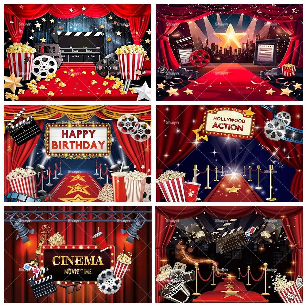 Movie Night Theme Photography Background Film Star Hollywood Red Carpet Adults Birthday Party Decoration Banner Photo Shoot Prop
Movie Night Theme Photography Background Film Star Hollywood Red Carpet Adults Birthday Party Decoration Banner Photo Shoot Prop