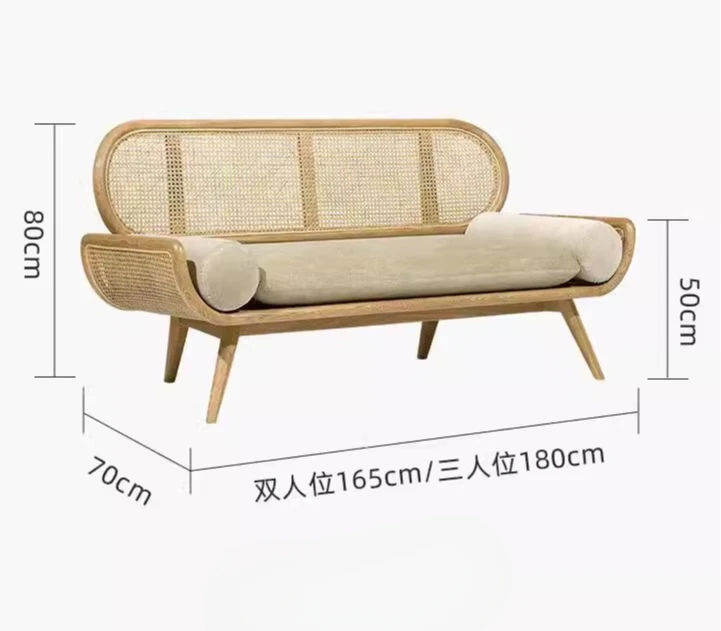 Living Room Double Three-Seat Rattan Chair B & B Solid Wood Rattan Couch Designer Model Nordic
Living Room Double Three-Seat Rattan Chair B & B Solid Wood Rattan Couch Designer Model Nordic