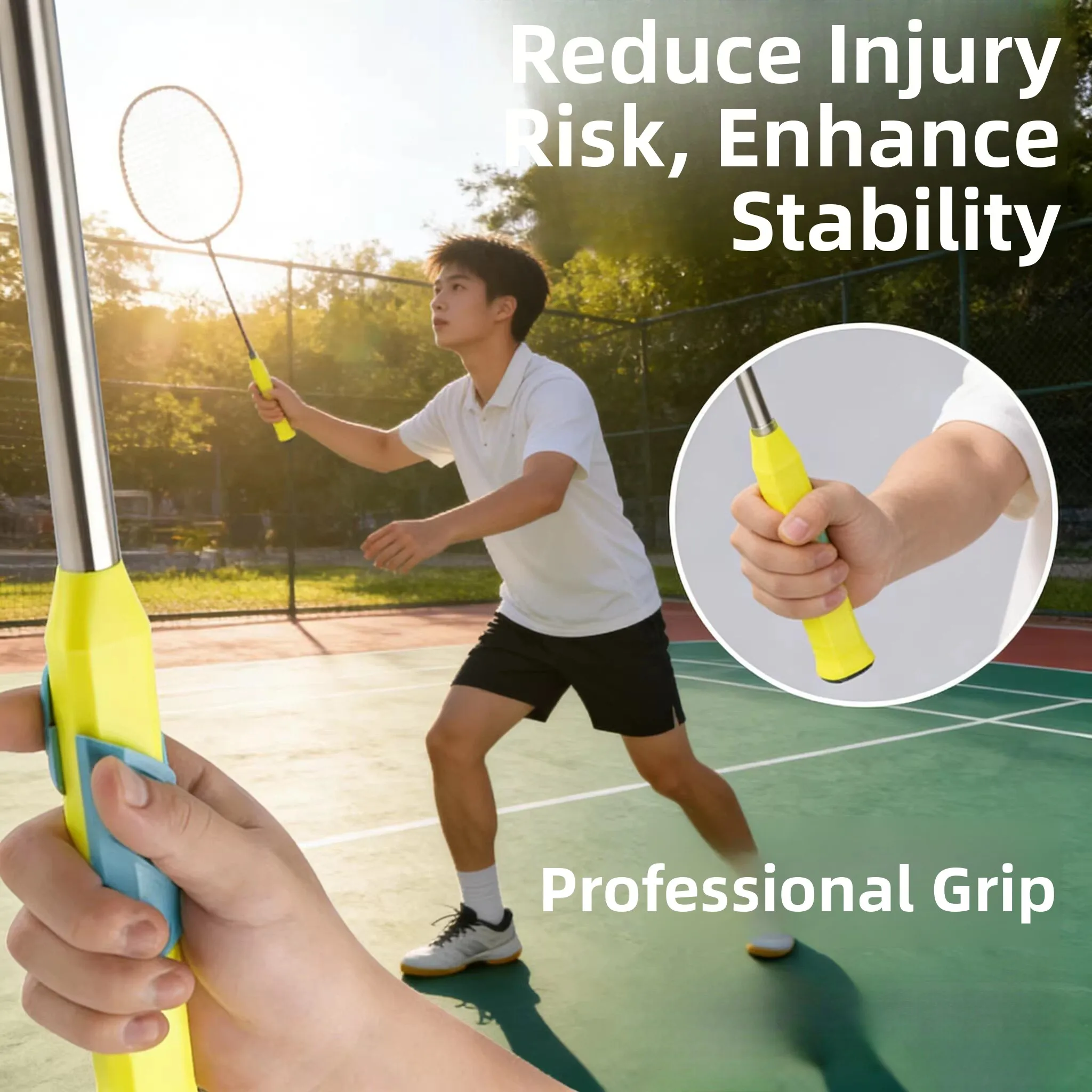 Badminton Racket Grip Corrector Training Aid Third Generation Single Person Practice Product Force Correction High Farth
Badminton Racket Grip Corrector Training Aid Third Generation Single Person Practice Product Force Correction High Farth