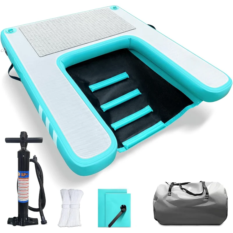 Inflatable Large Dog Float Floating Ramp - Swimming Pets Up to 200 Pounds Large Dogs - Inflatable Stairs for Boats, Docks, with
Inflatable Large Dog Float Floating Ramp - Swimming Pets Up to 200 Pounds Large Dogs - Inflatable Stairs for Boats, Docks, with