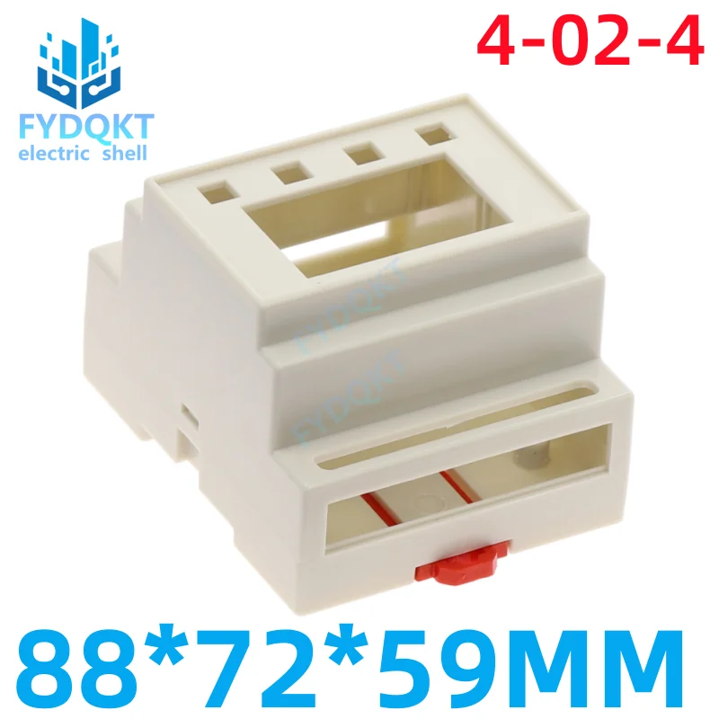 DIN Rail PLC Wire Junction Boxes Plastic Electronics Box Chassis case 88x72x59mm 35-Rail Industrial Control Shell 4-02-4 Grey
DIN Rail PLC Wire Junction Boxes Plastic Electronics Box Chassis case 88x72x59mm 35-Rail Industrial Control Shell 4-02-4 Grey