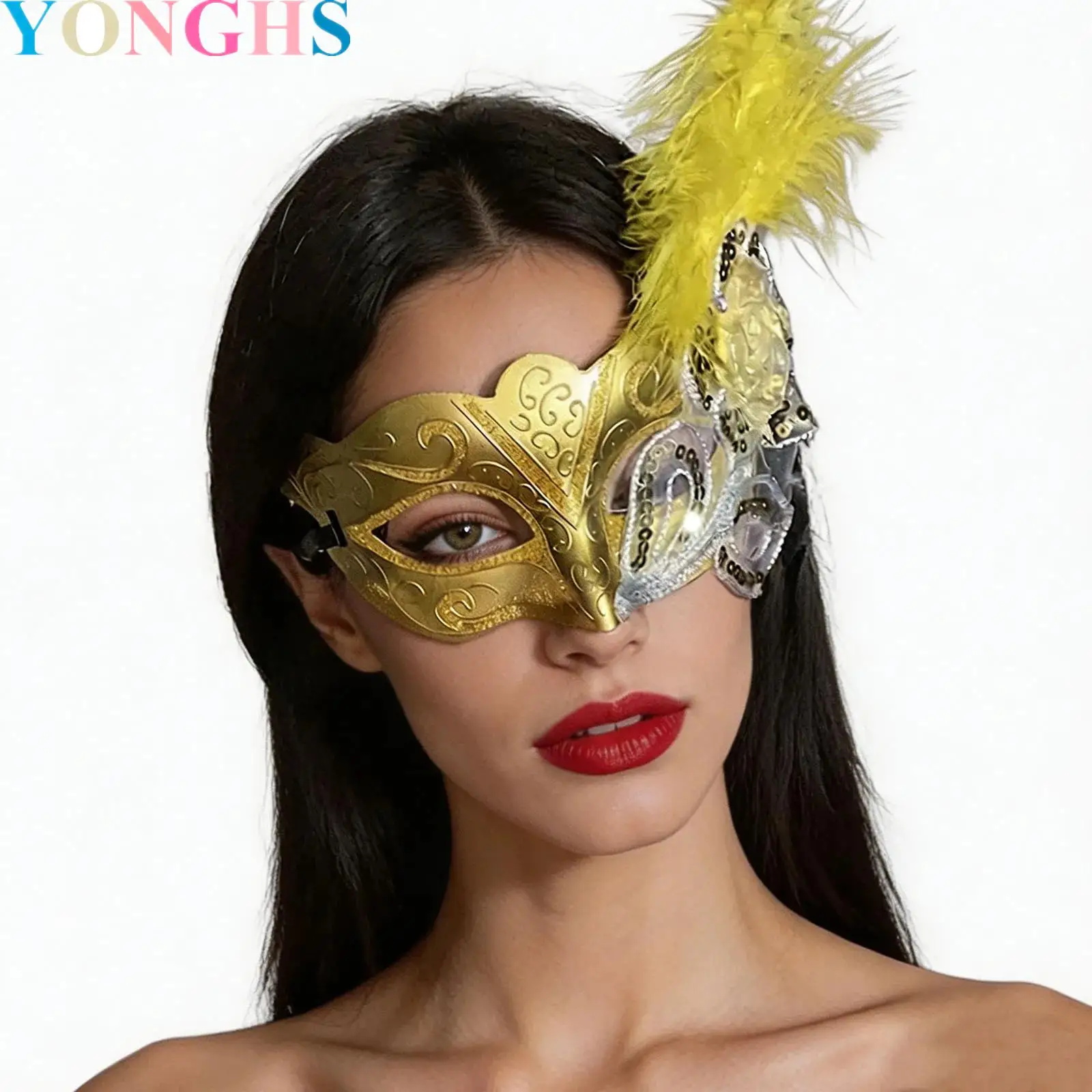 Women Half-face Mask Feather Applique Mask for Masquerade Ball Halloween Cosplay Carnivals Theme Party
Women Half-face Mask Feather Applique Mask for Masquerade Ball Halloween Cosplay Carnivals Theme Party