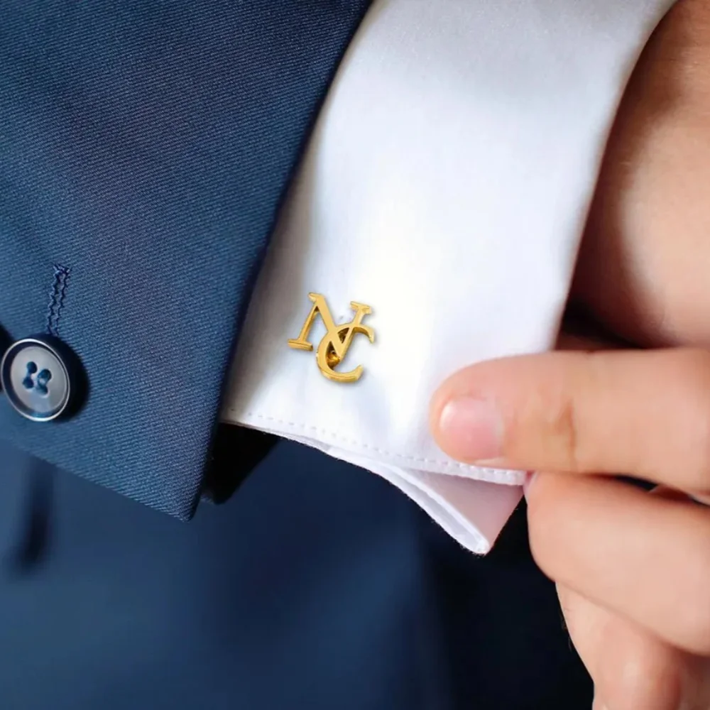 Custom Groomsmen Cufflinks Personalized Initial Stainless Steel Mens Cufflinks with Wooden Box Wedding Jewelry Best Men Gifts
Custom Groomsmen Cufflinks Personalized Initial Stainless Steel Mens Cufflinks with Wooden Box Wedding Jewelry Best Men Gifts