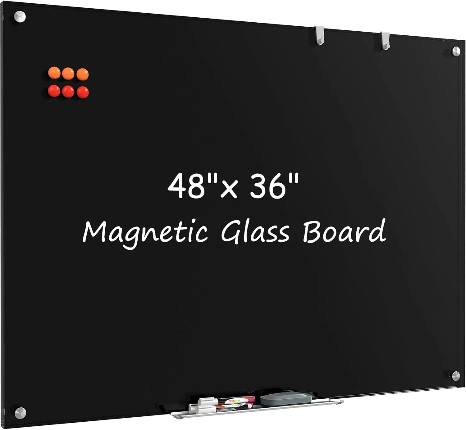 Tempered Glass Whiteboard 48x36 Inch Magnetic Dry Erase Board Frameless Wall Mounted for Office Classroom Home
Tempered Glass Whiteboard 48x36 Inch Magnetic Dry Erase Board Frameless Wall Mounted for Office Classroom Home