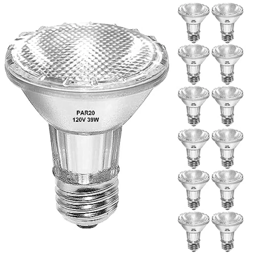 Par20 Halogen Bulbs 120V 39W, E26 Flood Light Bulb, Dimmable 546L Reflector Lamp Bulb 2700K Warm White for Track Lighting and R
Par20 Halogen Bulbs 120V 39W, E26 Flood Light Bulb, Dimmable 546L Reflector Lamp Bulb 2700K Warm White for Track Lighting and R
