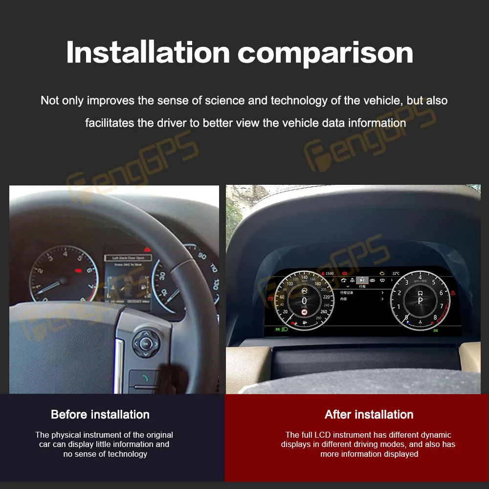 12,3-дюймовый экран одометра с цифровым кластером для Land Rover Discovery 4, Range Rover 2010-2016, ЖК-панель приборов, виртуальная скорость кабины
12,3-дюймовый экран одометра с цифровым кластером для Land Rover Discovery 4, Range Rover 2010-2016, ЖК-панель приборов, виртуальная скорость кабины