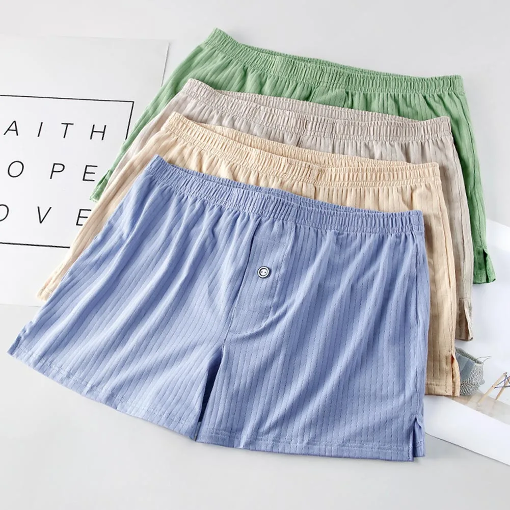 Men Boxers Large Size Elasticity Underwears Soft Loose Sleep Pajama Solid Breathable Shorts Underpants Casual Homewear New
Men Boxers Large Size Elasticity Underwears Soft Loose Sleep Pajama Solid Breathable Shorts Underpants Casual Homewear New