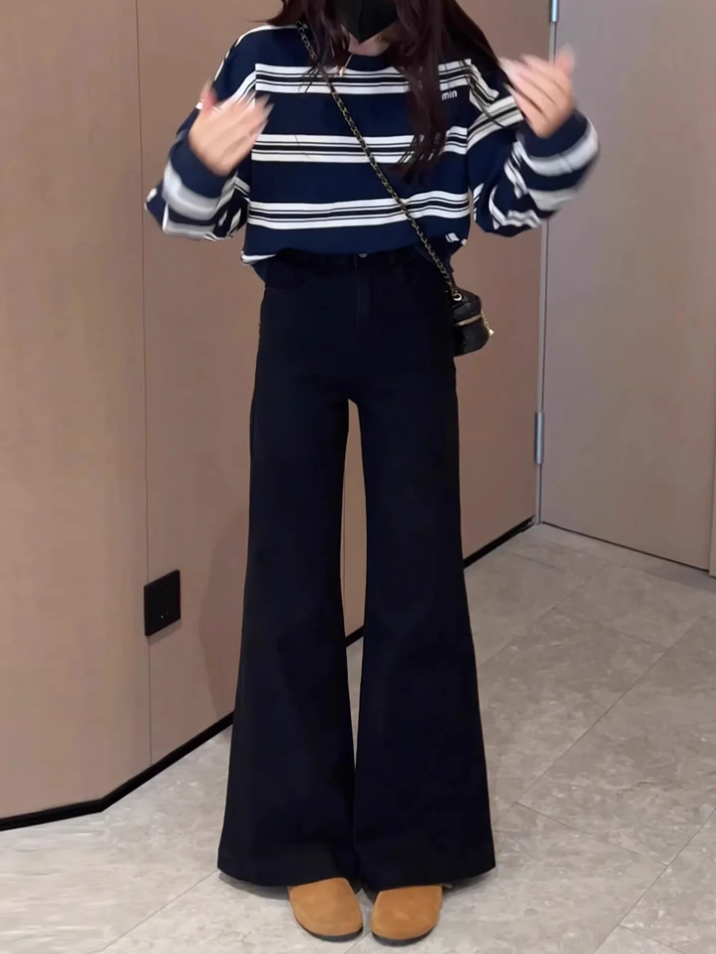 High Waist Flared Jeans Women's Loose Long Taller Non-Matching Leggings Spring Commute Style Cotton Soft Zipper Closure
High Waist Flared Jeans Women's Loose Long Taller Non-Matching Leggings Spring Commute Style Cotton Soft Zipper Closure