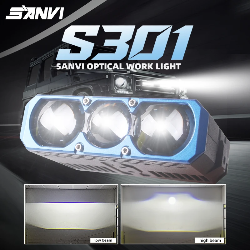 SANVI S301 LED Work Light Spotlight Car Grille Lamp 12V 180W Headlight For Motorcycle Scooters Motorbike Driving Light Retrofit
SANVI S301 LED Work Light Spotlight Car Grille Lamp 12V 180W Headlight For Motorcycle Scooters Motorbike Driving Light Retrofit