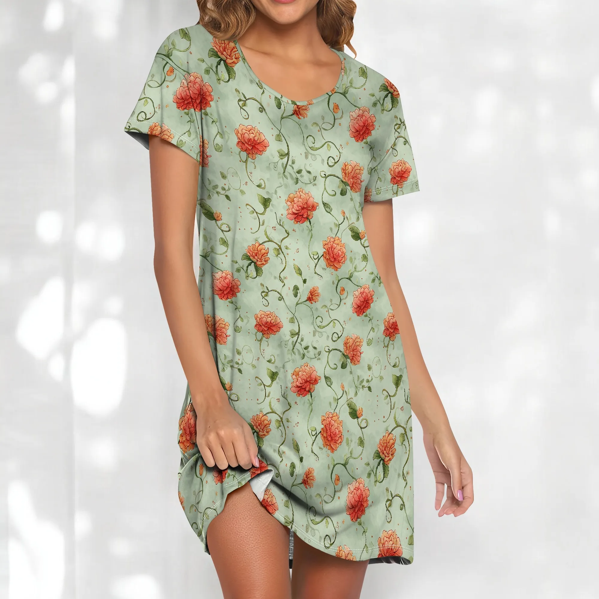 Plus Size Floral Print Dress Short Sleeve Casual Sundress S-3XL Summer Look for Garden or Vacation
Plus Size Floral Print Dress Short Sleeve Casual Sundress S-3XL Summer Look for Garden or Vacation