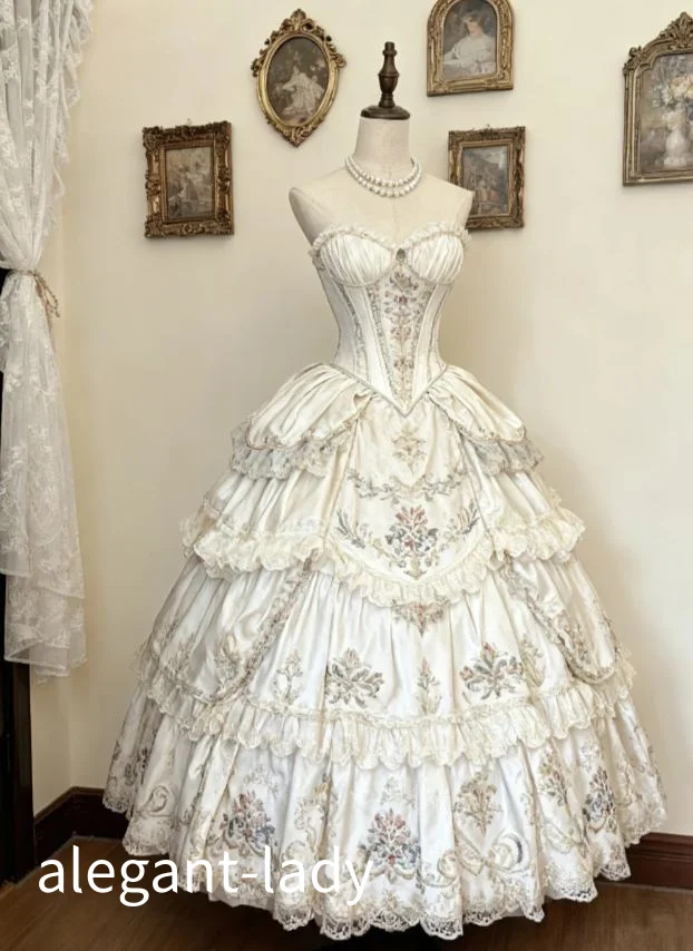 Custom Vintage Victorian Prom Dresses Printed Strapless Corset School Dance Dresses Special Occasion Dresses Lolita Dresses
Custom Vintage Victorian Prom Dresses Printed Strapless Corset School Dance Dresses Special Occasion Dresses Lolita Dresses