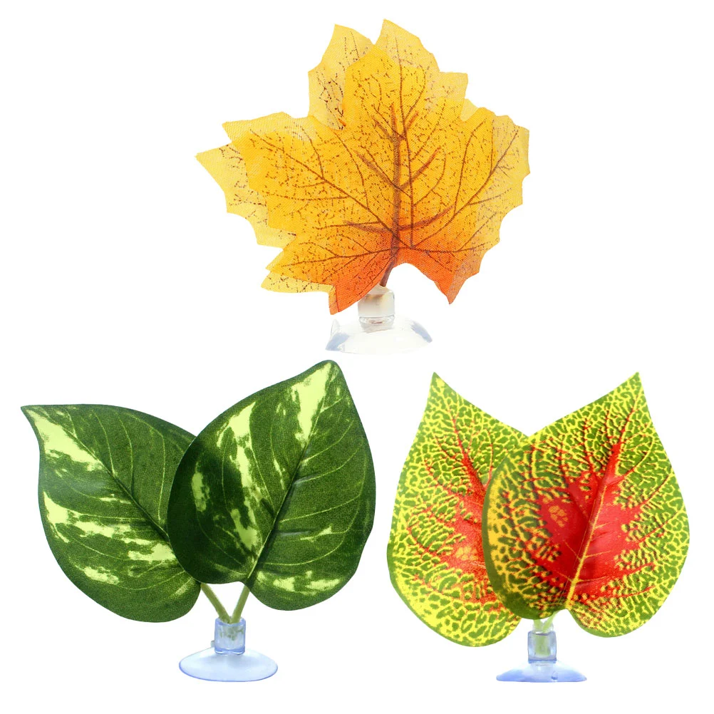3 Pcs Faux Plant Fish Tank Betta Bed Decor Decorations Accessories Hammock Leaf Pad
3 Pcs Faux Plant Fish Tank Betta Bed Decor Decorations Accessories Hammock Leaf Pad