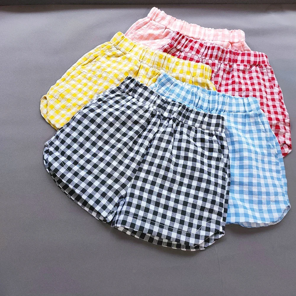 Sweet Girls Plaid Shorts Summer Korean Boy Girl Cotton Split Short Pants Casual Fashionable Kids Hot Pants Children's Clothes
Sweet Girls Plaid Shorts Summer Korean Boy Girl Cotton Split Short Pants Casual Fashionable Kids Hot Pants Children's Clothes