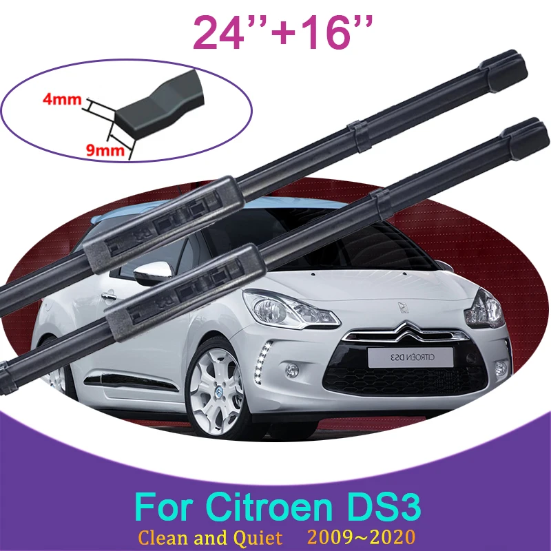 For Citroen DS3 DS 3 2009 2010 2011 2012 2013~2020 Front Windscree Windshield Wipers Rubber Wiper Blades Car Sticker Accessorise
For Citroen DS3 DS 3 2009 2010 2011 2012 2013~2020 Front Windscree Windshield Wipers Rubber Wiper Blades Car Sticker Accessorise