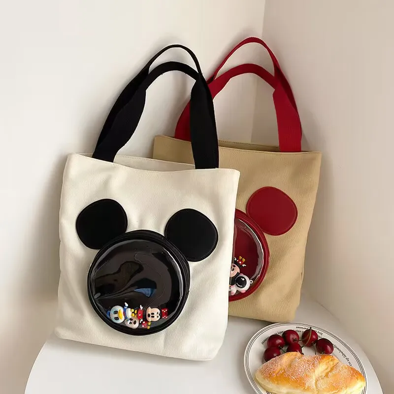 Mickey Mouse Canvas Bag Cartoon Anime Figure Transparent High Capacity Handbag Shoulder Bag Storage Backpack Tote Bag Women Gift
Mickey Mouse Canvas Bag Cartoon Anime Figure Transparent High Capacity Handbag Shoulder Bag Storage Backpack Tote Bag Women Gift