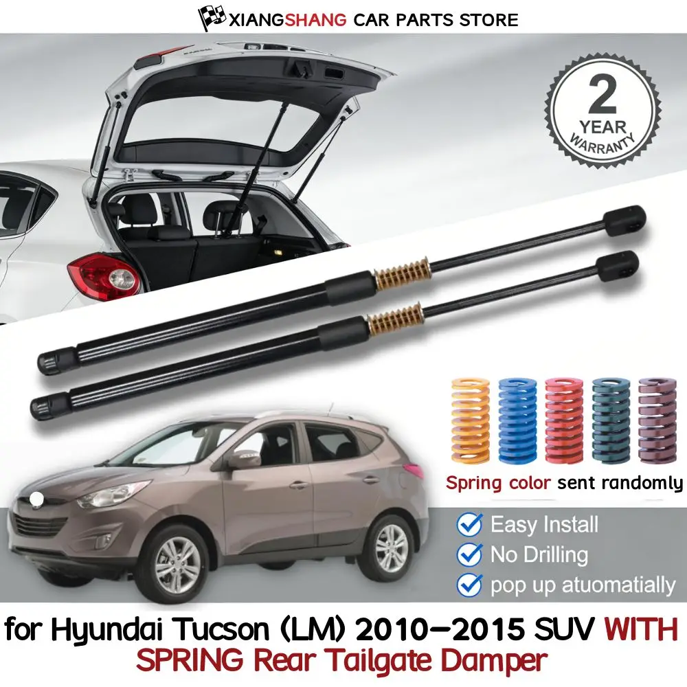 2pcs Rear Auto Open With Spring Damper for Hyundai Tucson (LM) 2010-2015 SUV Trunk Boot Gas Gas Struts
2pcs Rear Auto Open With Spring Damper for Hyundai Tucson (LM) 2010-2015 SUV Trunk Boot Gas Gas Struts