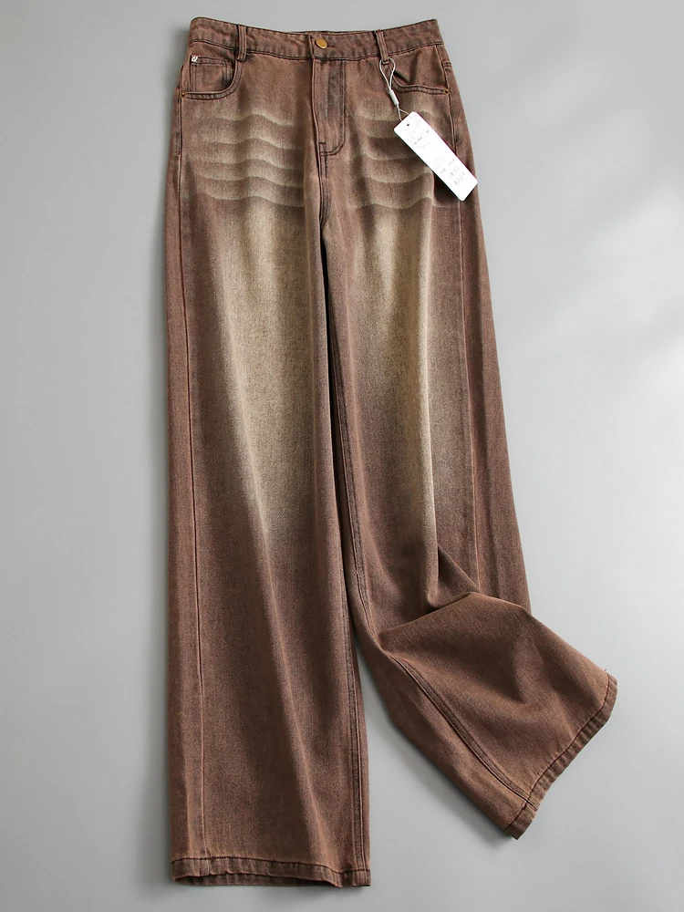 Loose High Waist Wide Leg Jeans Women's Straight Cut Pants Long Leg Effect Hip Shaping Casual Wear All Seasons Deep Color
Loose High Waist Wide Leg Jeans Women's Straight Cut Pants Long Leg Effect Hip Shaping Casual Wear All Seasons Deep Color