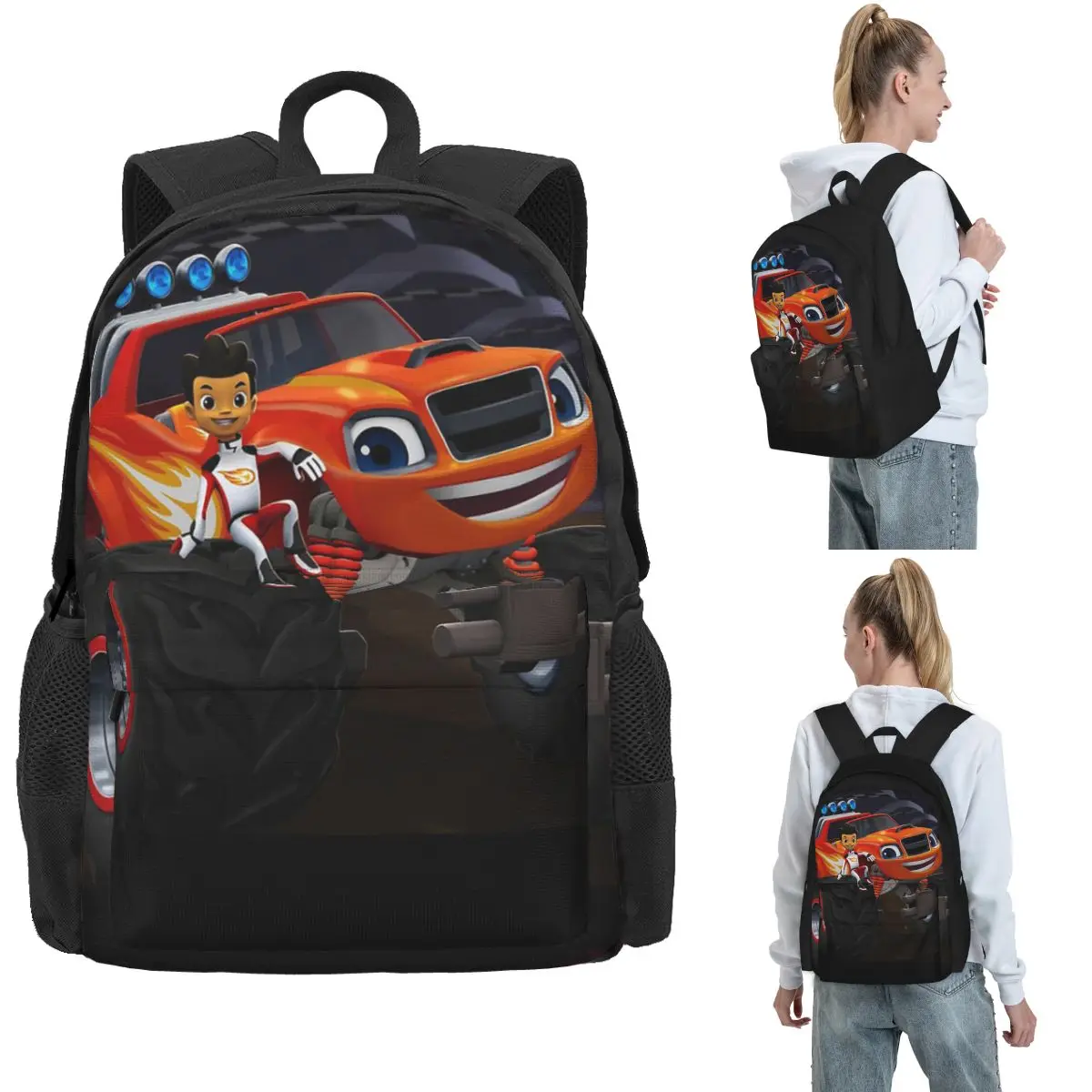 Рюкзаки Blaze And The Monster Machines 4, сумка для книг для мальчиков и девочек, детские школьные сумки большой вместимости, дорожный рюкзак, сумка на плечо
Рюкзаки Blaze And The Monster Machines 4, сумка для книг для мальчиков и девочек, детские школьные сумки большой вместимости, дорожный рюкзак, сумка на плечо