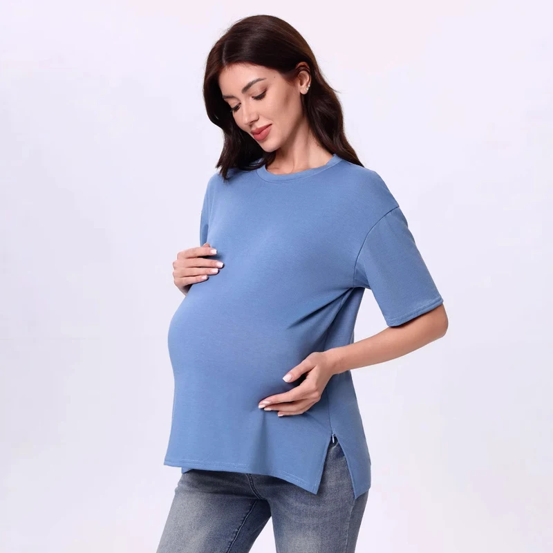 New Pregnant Women's T-shirt Gravida Clothes Zipper Short Sleeve Trade Women's Clothing Summer Dual use Pregnancy Clothes
New Pregnant Women's T-shirt Gravida Clothes Zipper Short Sleeve Trade Women's Clothing Summer Dual use Pregnancy Clothes