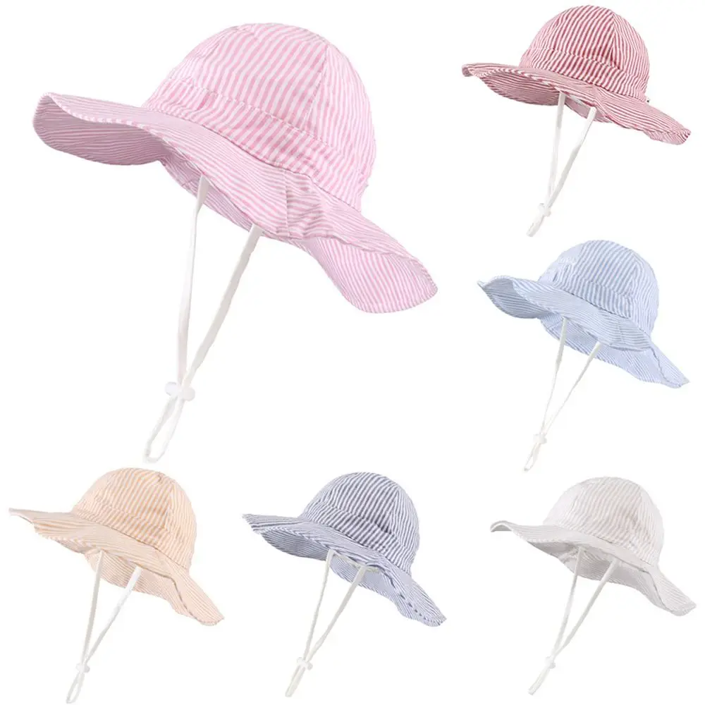 Cotton Striped Kids Bucket Hat Breathable Wide Brim Toddler Beach Hat Sun Protection Children Sun Hat
Cotton Striped Kids Bucket Hat Breathable Wide Brim Toddler Beach Hat Sun Protection Children Sun Hat