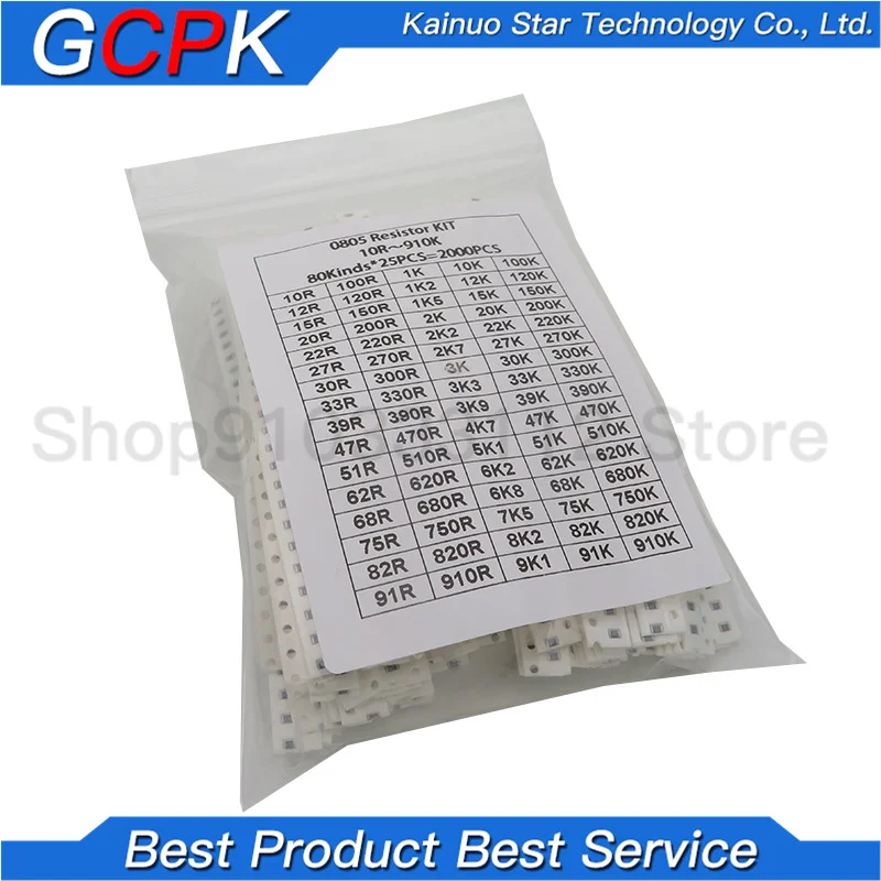 Комплект резисторов 2000 SMD, 0805 шт., комплект в ассортименте, 1 ОМ-1 Ом, 5% 80 значений x 25 шт. = 2000 шт.
Комплект резисторов 2000 SMD, 0805 шт., комплект в ассортименте, 1 ОМ-1 Ом, 5% 80 значений x 25 шт. = 2000 шт.