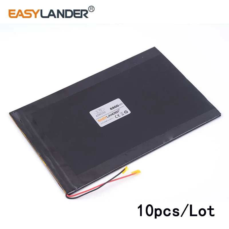 10pcs/Lot 3.7V 6900mAH 4599150 lithium Li ion polymer rechargeable bat for DIY tablet pc Power mobile Power bank video game
10pcs/Lot 3.7V 6900mAH 4599150 lithium Li ion polymer rechargeable bat for DIY tablet pc Power mobile Power bank video game