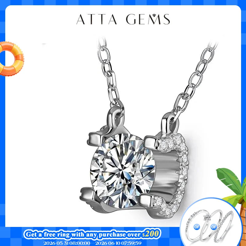 ATTAGEMS Moissanite Diamond Necklace 925 Sterling Silver Jewellery Women Round Shape Jewelry Pendant Moissanite Diamond Necklace
ATTAGEMS Moissanite Diamond Necklace 925 Sterling Silver Jewellery Women Round Shape Jewelry Pendant Moissanite Diamond Necklace