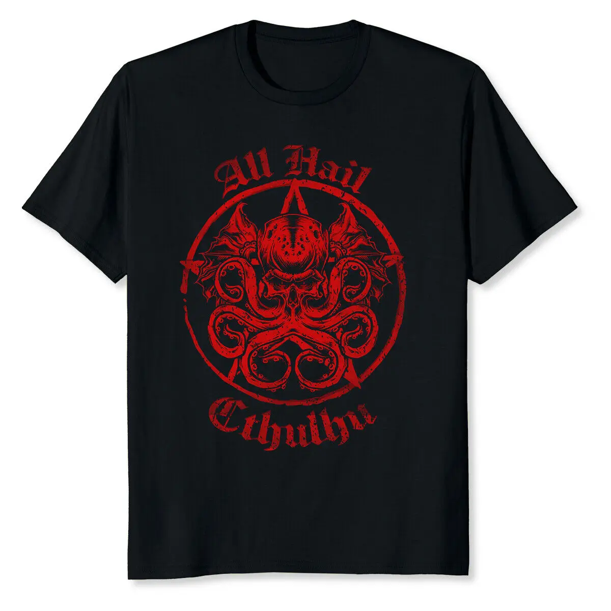 All Hail Cthulhu Dark Occult Skull Red Variant Men T-Shirt Summer Cotton Short Sleeve O-Neck Men's T-Shirt
All Hail Cthulhu Dark Occult Skull Red Variant Men T-Shirt Summer Cotton Short Sleeve O-Neck Men's T-Shirt