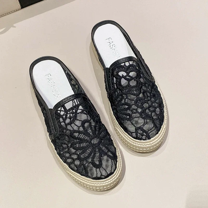 Hollow Embroidered Women's Slippers Flat with Pull on Women's Shoes on Sale 2025 New Summer New Solid Women's Slippers
Hollow Embroidered Women's Slippers Flat with Pull on Women's Shoes on Sale 2025 New Summer New Solid Women's Slippers