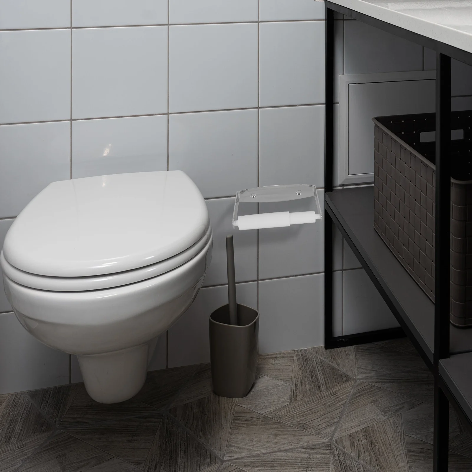 Multipurpose Roll Paper Hanger Wall Mounted Bathroom Tissue Storage Box Sturdy Materials Easy to Use Toilet Paper Holder
Multipurpose Roll Paper Hanger Wall Mounted Bathroom Tissue Storage Box Sturdy Materials Easy to Use Toilet Paper Holder