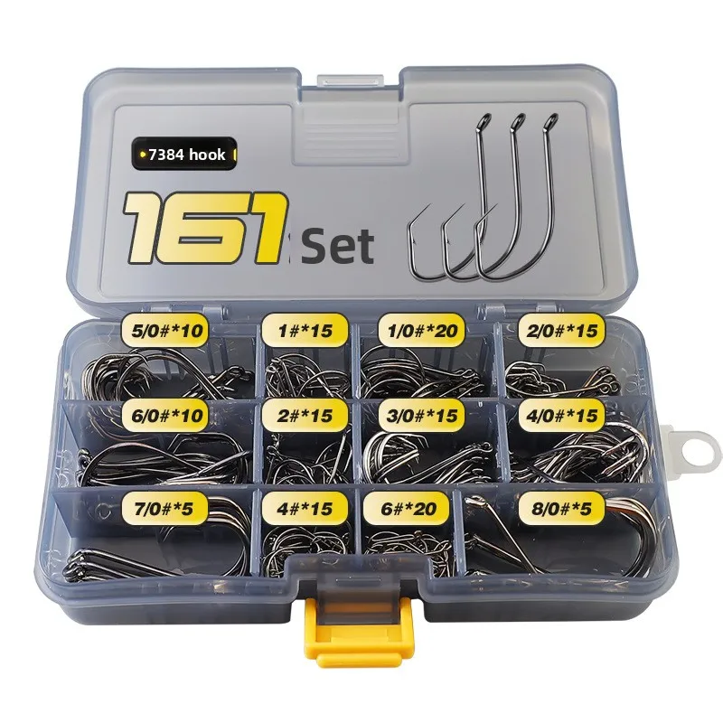 161Набор крючков из высокоуглеродистой стали с орлиным клювом, трубчатые крючки для черепах, крючки для осьминога с зазубринами, острые рыболовные крючки, морская рыбалка L
161Набор крючков из высокоуглеродистой стали с орлиным клювом, трубчатые крючки для черепах, крючки для осьминога с зазубринами, острые рыболовные крючки, морская рыбалка L