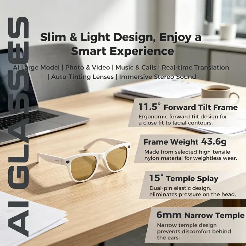 New Generation 4K HD AI Smart Glasses Camera Voice Assistant Control 2026 Bluetooth Call Smart Glasses High Tech
New Generation 4K HD AI Smart Glasses Camera Voice Assistant Control 2026 Bluetooth Call Smart Glasses High Tech