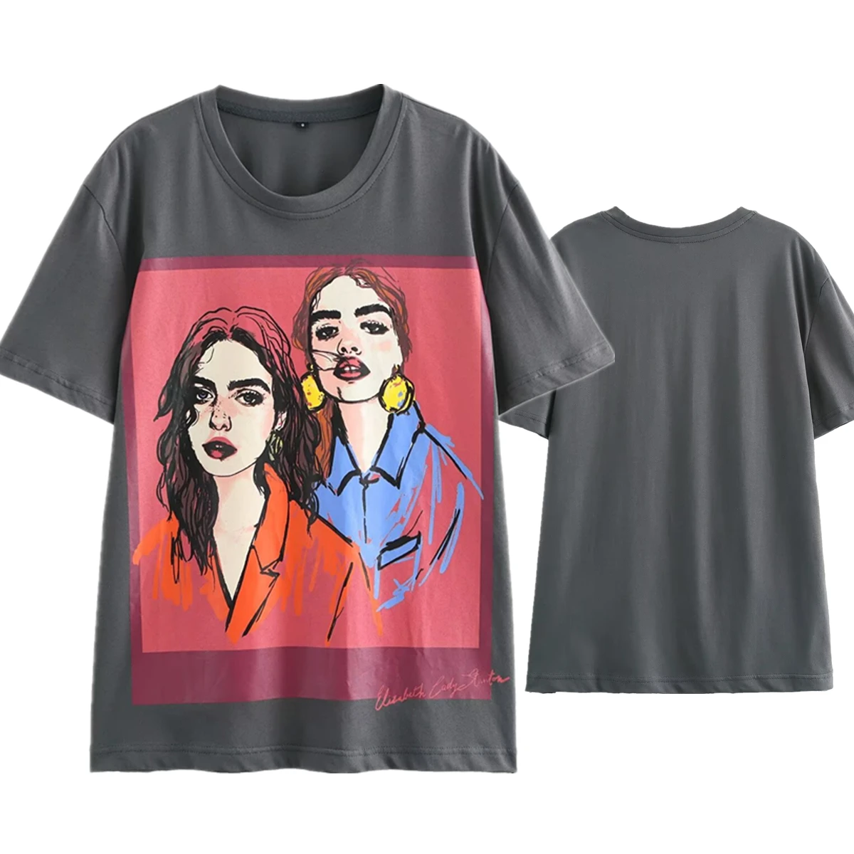 Withered 2025 Minimalist Women's Clothing Fashionable Girl Printed Round Neck T-shirt Summer T-shirt Women Short Sleeved Top
Withered 2025 Minimalist Women's Clothing Fashionable Girl Printed Round Neck T-shirt Summer T-shirt Women Short Sleeved Top