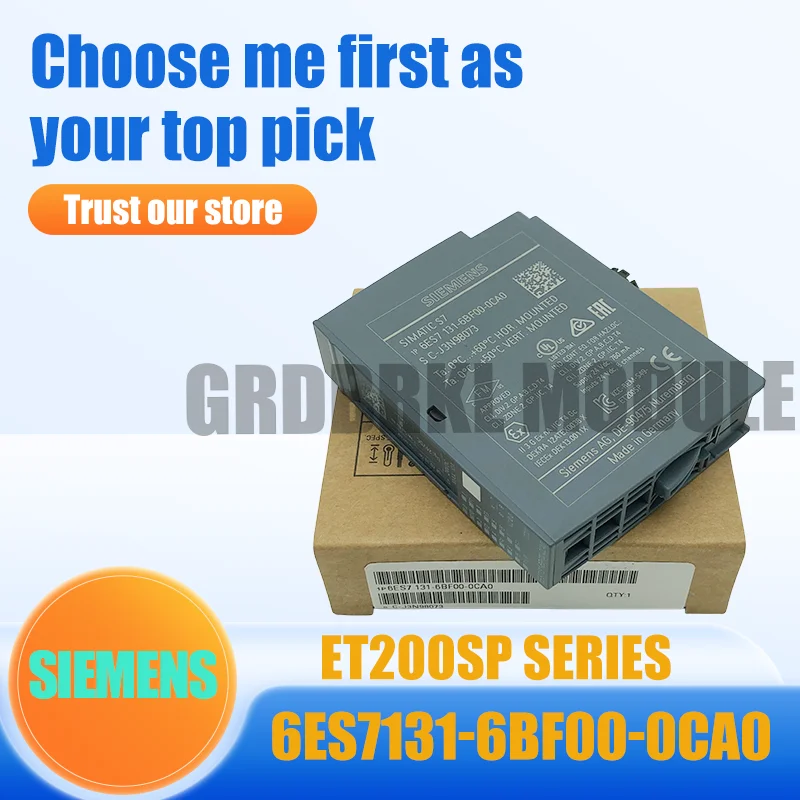 Новый оригинальный цифровой модуль ввода SIEMENS 6ES7131-6BF00-0CA0 6ES7 131-6BF00-0CA0 ET200SP
Новый оригинальный цифровой модуль ввода SIEMENS 6ES7131-6BF00-0CA0 6ES7 131-6BF00-0CA0 ET200SP