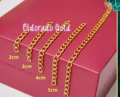 Eldorado Gold Glod 24k pure extension chains fine jewelry accessories
Eldorado Gold Glod 24k pure extension chains fine jewelry accessories