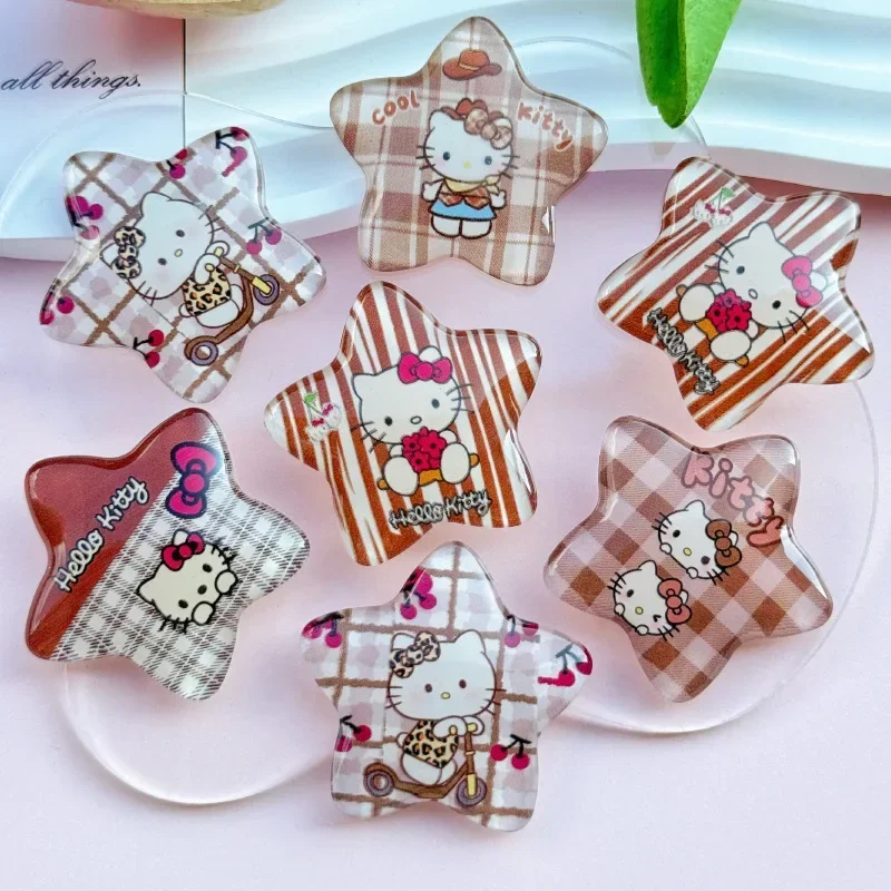 5pcs Cat pentagram DIY acrylic jewelry accessories mobile phone case flatback hair accessories children hairpin material wholesa
5pcs Cat pentagram DIY acrylic jewelry accessories mobile phone case flatback hair accessories children hairpin material wholesa