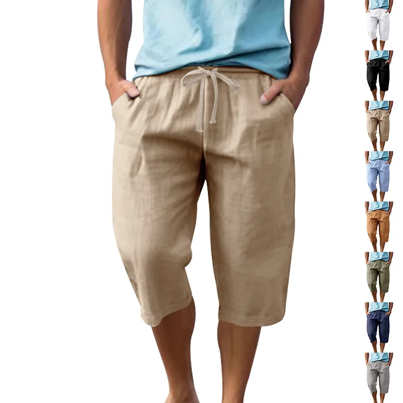 Mens Linen Cotton Blend Shorts Loose Straight Leg Elastic Waist Breathable Summer Beach Casual Streetwear Bottoms New 2026
Mens Linen Cotton Blend Shorts Loose Straight Leg Elastic Waist Breathable Summer Beach Casual Streetwear Bottoms New 2026