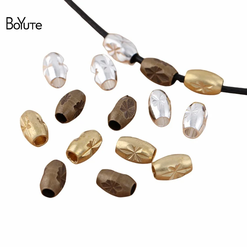 BoYuTe (100 шт./Лот) 4*6 мм бусины, Прямая продажа с завода, металлические латунные бусины, материалы для изготовления ювелирных изделий своими руками
BoYuTe (100 шт./Лот) 4*6 мм бусины, Прямая продажа с завода, металлические латунные бусины, материалы для изготовления ювелирных изделий своими руками