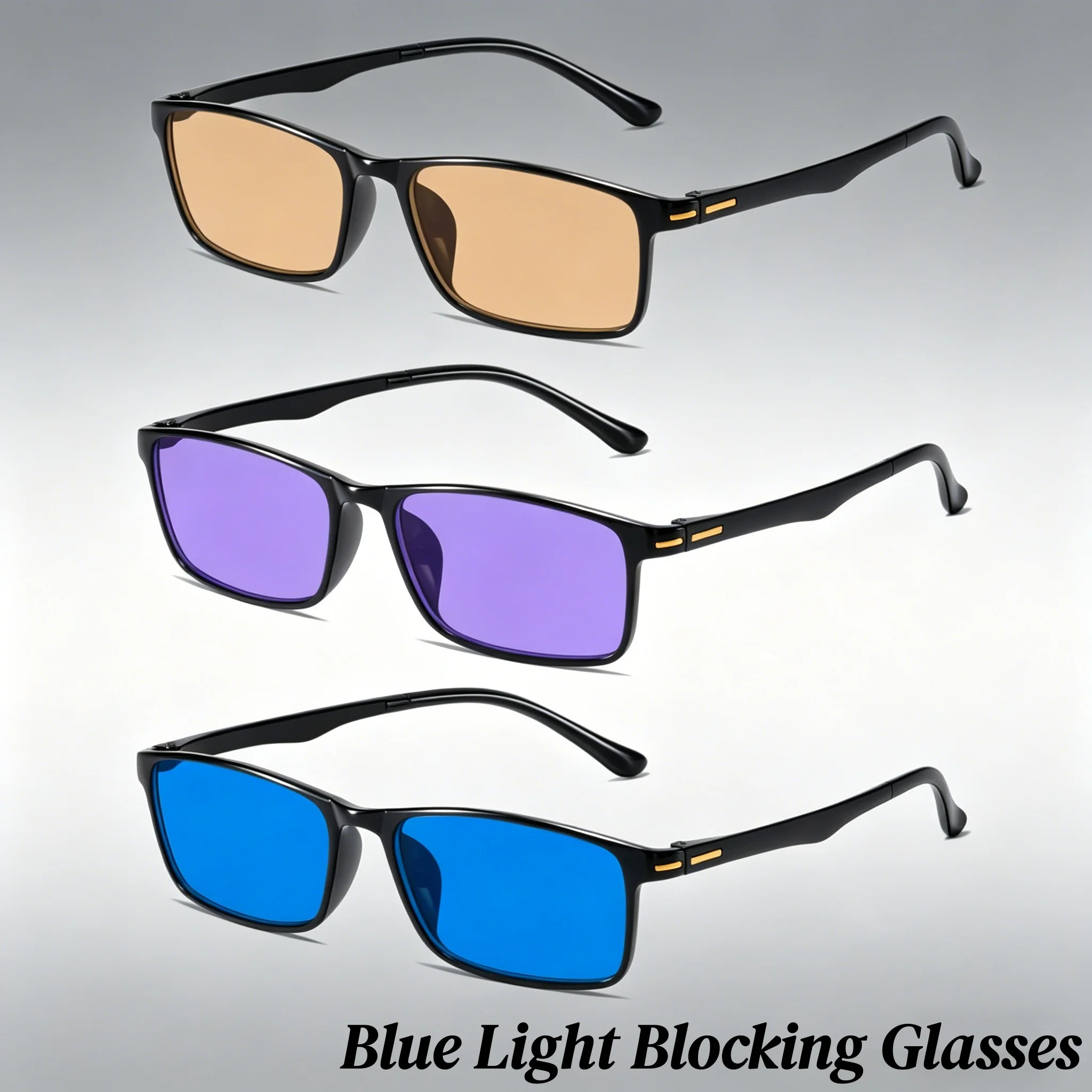 Fashion Men's Blue Light Blocking Glasses with Tea /Blue and Purple Lens Watch Computer for Office Use Mobile Gaming Goggles
Fashion Men's Blue Light Blocking Glasses with Tea /Blue and Purple Lens Watch Computer for Office Use Mobile Gaming Goggles