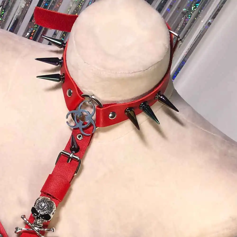 Emo 90s Kawaii Cross Goth Grunge Teen Harajuku Skull Y2K Vegan Leather TOPS Gothic E-Girls Punk Rock Studded Rivets Eco
Emo 90s Kawaii Cross Goth Grunge Teen Harajuku Skull Y2K Vegan Leather TOPS Gothic E-Girls Punk Rock Studded Rivets Eco