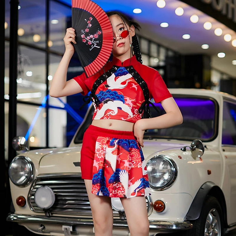 Kids Group Kpop Outfit Hip Hop Clothing For Girls Chinese Style Top Skirts Jazz Dance Costume Street Dance Clothes DWY9025
Kids Group Kpop Outfit Hip Hop Clothing For Girls Chinese Style Top Skirts Jazz Dance Costume Street Dance Clothes DWY9025