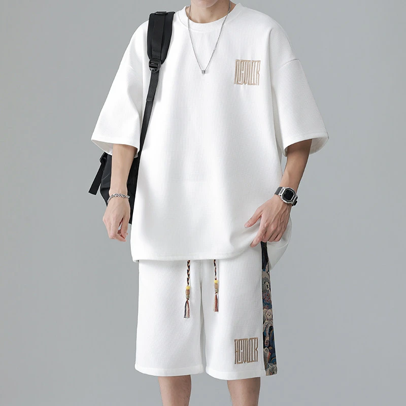 Sports Breathable Summer Men's Set T-shirt+shorts Two-piece Set Korean 2026 Outdoor Cool Loose And Fashionable Men's Shorts Set
Sports Breathable Summer Men's Set T-shirt+shorts Two-piece Set Korean 2026 Outdoor Cool Loose And Fashionable Men's Shorts Set