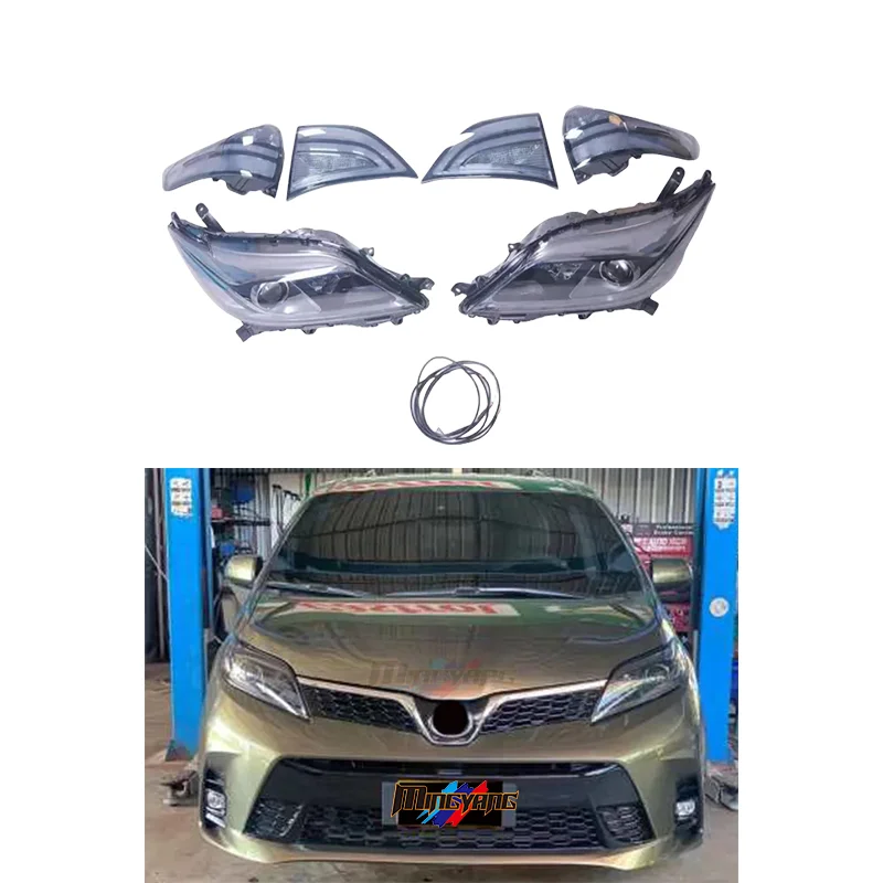 Modification High Quality Smoke Head Lamp Light Tail Light for Sienna 2011-2018
Modification High Quality Smoke Head Lamp Light Tail Light for Sienna 2011-2018