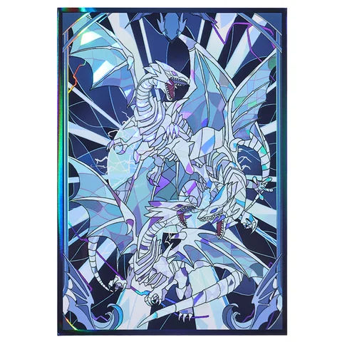 63x90mm 50-100pcs Blue eyed White Dragon Anime Card Sleeves Board Game Card Sleeves Game Collection Cards Protector for YGO
