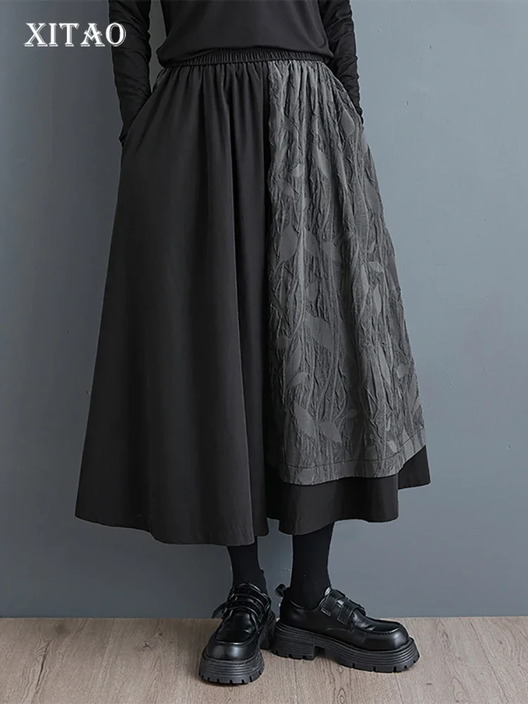 XITAO Asymmetrical Patchwork Pocket Wide Leg Pants Elastic Waist Loose All Match Casual Ankle-Length Pants 2025 Spring ZY8913
XITAO Asymmetrical Patchwork Pocket Wide Leg Pants Elastic Waist Loose All Match Casual Ankle-Length Pants 2025 Spring ZY8913