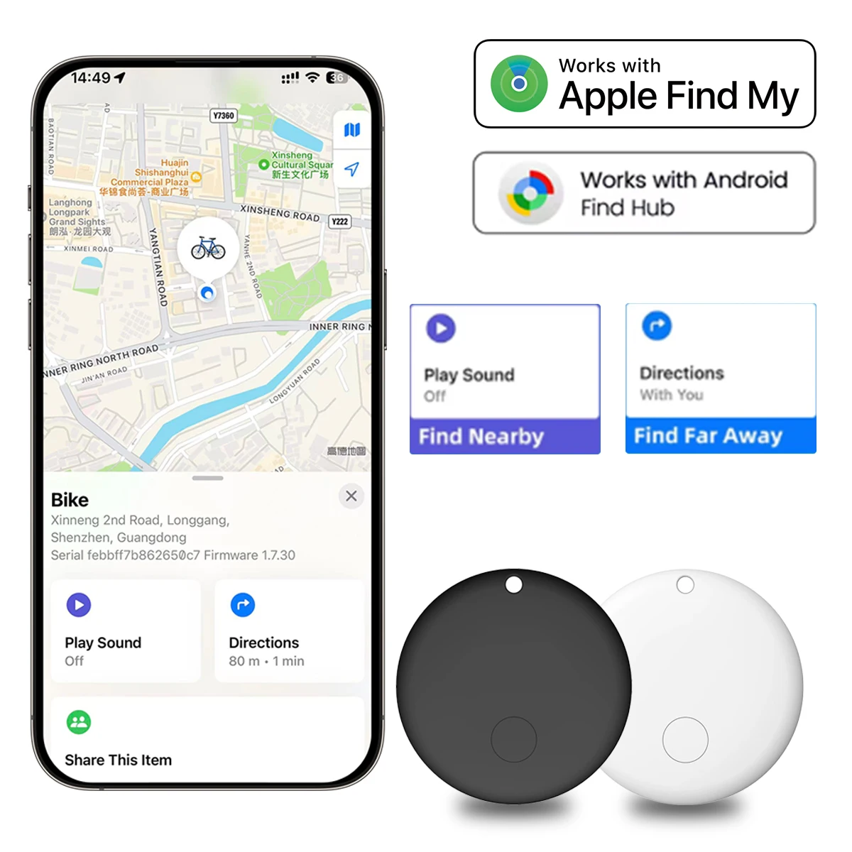Google Find My Gps Tracker Android Smart Activity Trackers Wearable Devices Android Finder Tag Car For key Bag wallet
Google Find My Gps Tracker Android Smart Activity Trackers Wearable Devices Android Finder Tag Car For key Bag wallet